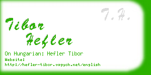 tibor hefler business card